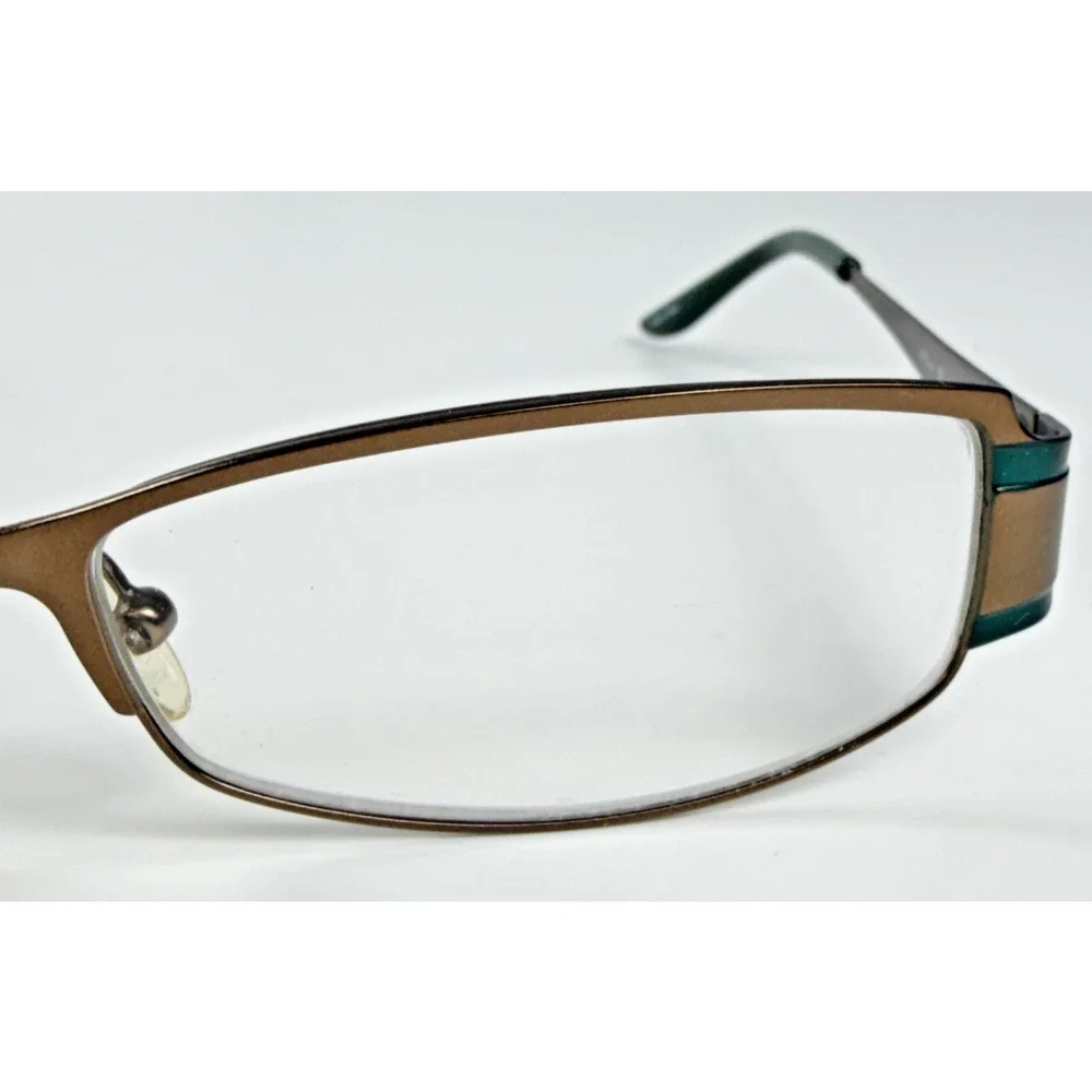 Wildflower 135 Brown Emerald Womens Rect 53-16-135mm Eyeglasses FRAMES ONLY